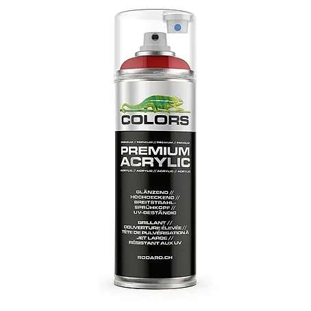 Colors  Farbspray Premium Acrylic Sprühfarbe 400ml RAL 3020 Verkehrsrot Glanz