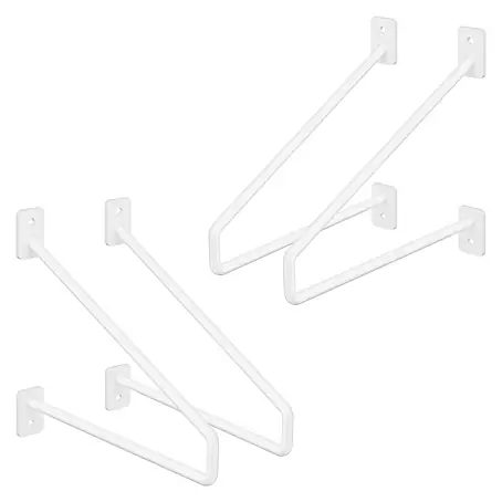 ML-Design  Schwerlastregal Regalstütze Haarnadel 4er Set solide Regalwinkel Industrial Metall