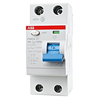 ABB System pro M compact FI-Schalter F202A-25/0,03 (25 A, Typ A, 30 mA, Polanzahl: 2)