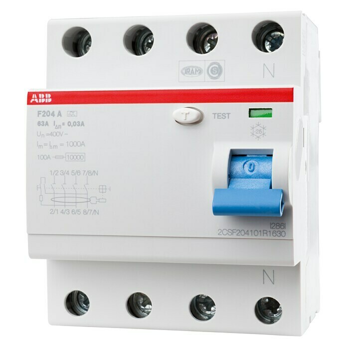 ABB System pro M compact FI-Schutzschalter F 20463 A, 4-polig, 0,03 A Unknown