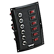 Talamex Automaten-Schalttafel (114 x 165 mm, 12 V, 6 Schalter mit indirekter Beleuchtung)