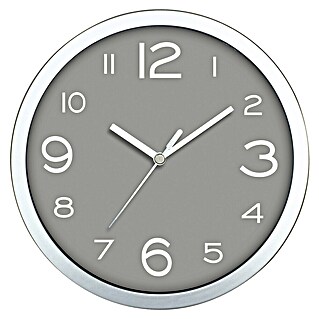 Stenska ura Basic (Premer: 20 cm, Srebrne barve)