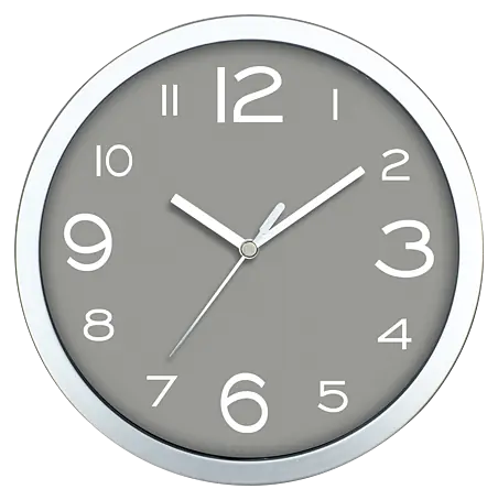 Teesa Orologio Da Parete Analogico Grande In Alluminio | 60 Cm Di Diametro Con Numeri Romani | Colore Nero, Movimento Quarzo (Batteria AA Non Inclusa)