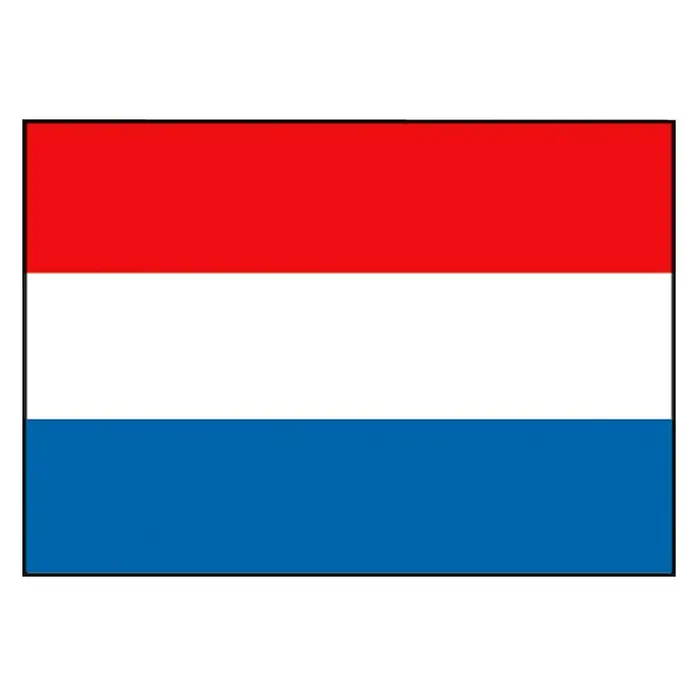FlaggeNiederlande, 60 x 40 cm, Spunpolyester - Flagge von Luxemburg mit horizontalen roten, weißen und blauen Streifen.