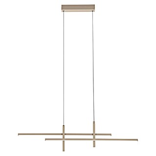 Eglo Lámpara colgante LED Trepiliano (23 W, L x An x Al: 110 x 7 x 120 cm, Beige, 2.500 lm)