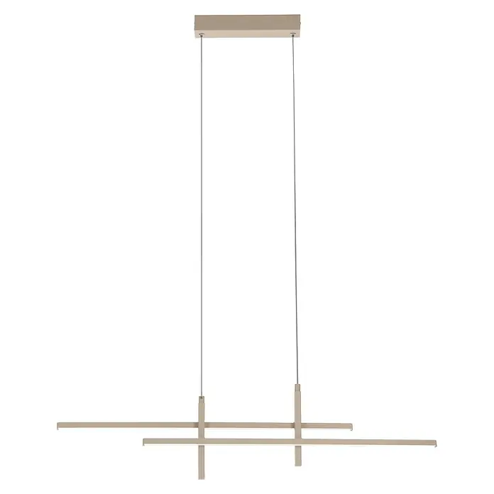 Eglo Lámpara colgante LED Trepiliano - 23 W, L x An x Al: 110 x 7 x 120 cm, Beige, 2.500 lm - Imagen de una moderna cabina de ducha con paneles de vidrio transparentes y accesorios de iluminación clara, mostrando diseño minimalista.