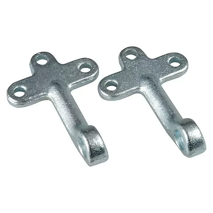 UniTEC - 2 Stk., Aluminium, Verzinkt - Vorderansicht
