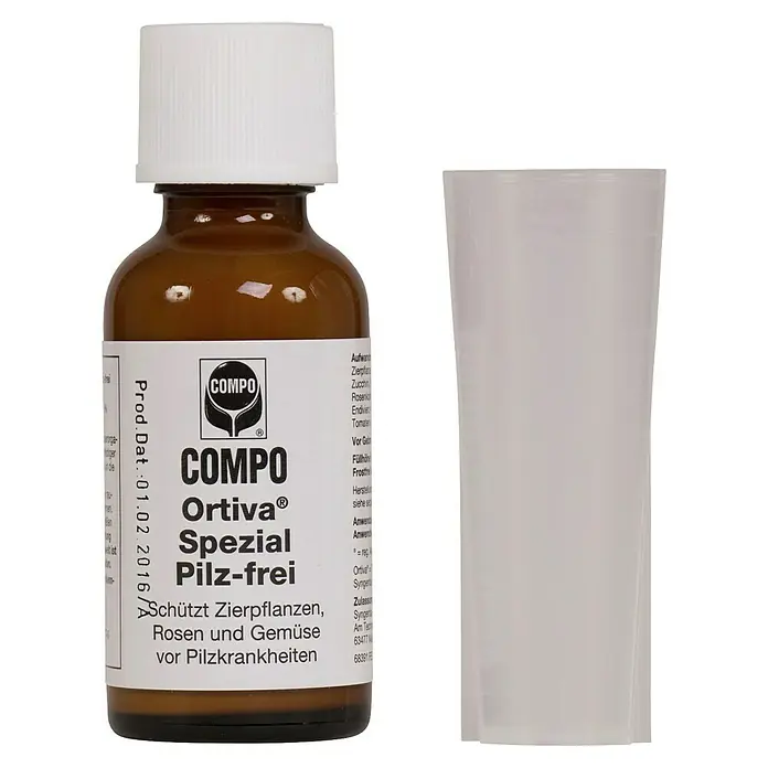 Compo Pilzfrei Spezial Ortiva - 20 ml - COMPO Ortiva Spezial Pilz-frei zur Bekämpfung von Pilzkrankheiten an Zierpflanzen, Rosen und Gemüse.