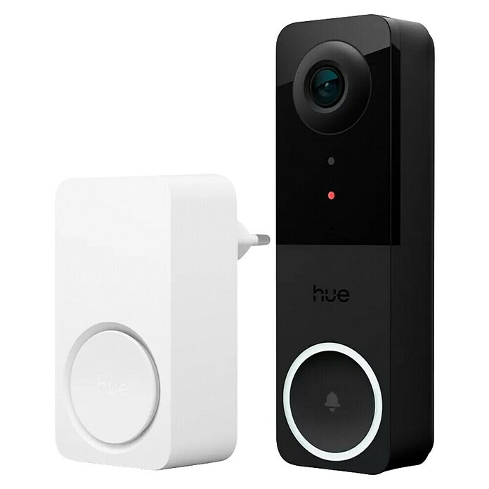 Philips Hue Deurbel met camera (Zwart, 2.048 x 1.536 pixels (2K-HD), 33 x 42 x 134 mm) | BAUHAUS