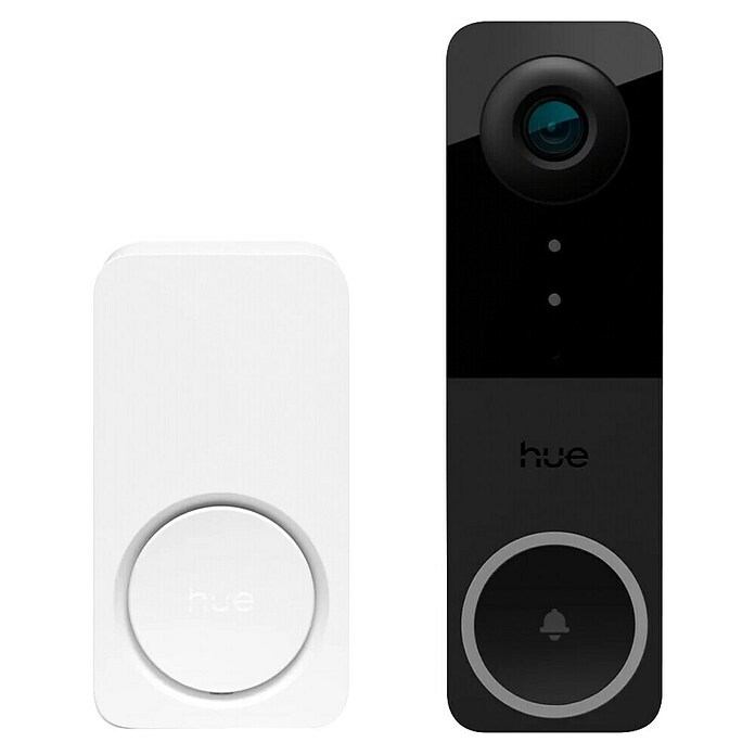Philips Hue Deurbel met camera (Zwart, 2.048 x 1.536 pixels (2K-HD), 33 x 42 x 134 mm) | BAUHAUS