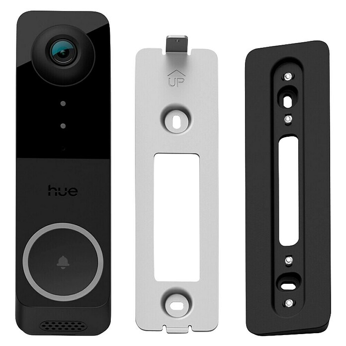 Philips Hue Deurbel met camera (Zwart, 2.048 x 1.536 pixels (2K-HD), 33 x 42 x 134 mm) | BAUHAUS
