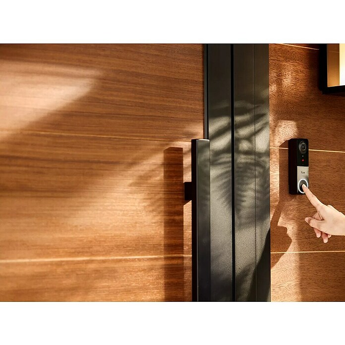 Philips Hue Deurbel met camera (Zwart, 2.048 x 1.536 pixels (2K-HD), 33 x 42 x 134 mm) | BAUHAUS