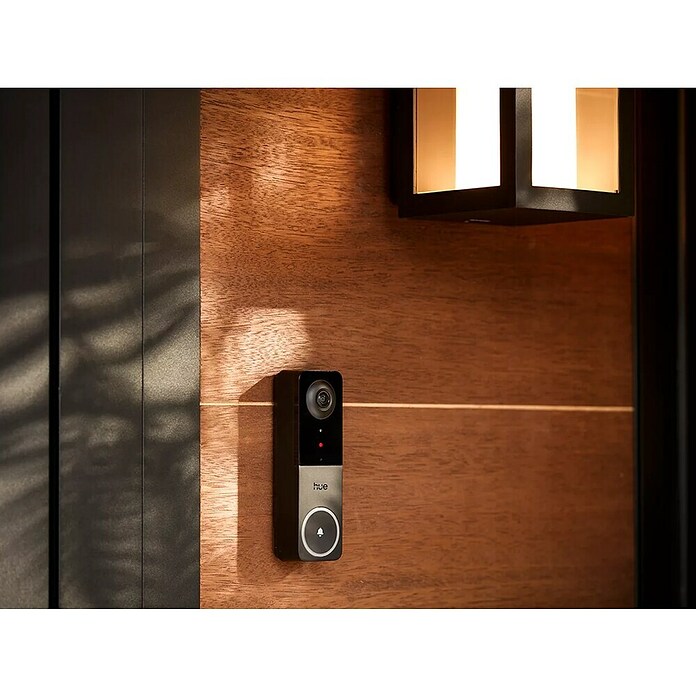 Philips Hue Deurbel met camera (Zwart, 2.048 x 1.536 pixels (2K-HD), 33 x 42 x 134 mm) | BAUHAUS