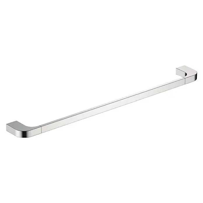 Bath Stage B-Line Toallero de barra - Ancho: 50 cm, Cromo - Barra de toalla moderna en cromo brillante. Un complemento elegante y práctico para cualquier baño con un diseño minimalista y una alta calidad.