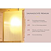 Karibu Saunaleuchte Plug & Play Premium (Max. Leistung: 40 W, Eckmontage)