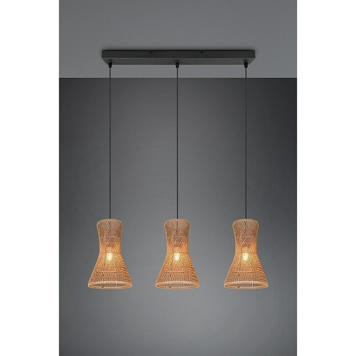 Trio Lighting Lámpara colgante Bijou (30 W, L x An x Al: 20 x 75 x 150 cm, Marrón, E27, 3 ud.) | BAUHAUS