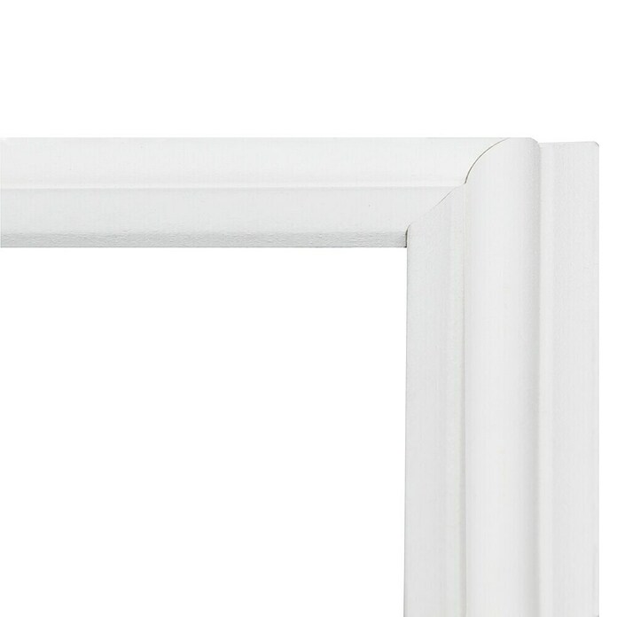 Wandstrip Set mdf 8,5x22 mm 190x70cm (null, Wit, MDF, Hoogte: 1,3 cm, Breedte: 2,2 cm) | BAUHAUS