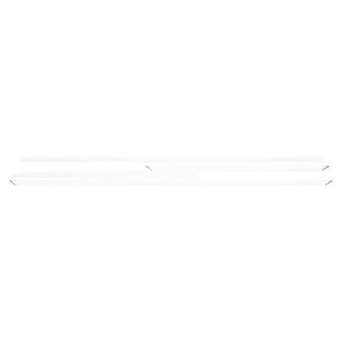 Wandleiste Set - Fläche 120x70cm, Weiß, MDF, Höhe: 1,3 cm, Breite: 2,9 cm - Diese Aufnahme zeigt ein stilvolles Produkt, das sich durch ein sauberes, modernes Design und eine zurückhaltende Farbpalette auszeichnet.