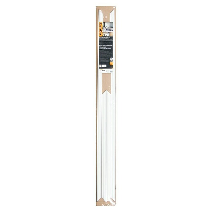 Wandstrip Set mdf 10x29 mm 120x70cm (null, Wit, MDF, Hoogte: 1,3 cm, Breedte: 2,9 cm) | BAUHAUS