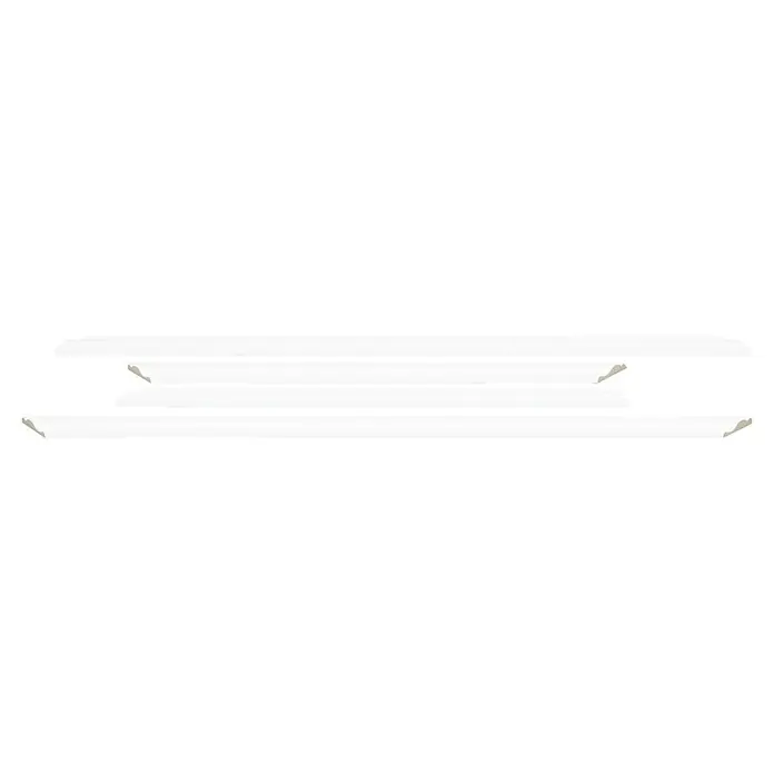 Wandleiste Set - Fläche 50x70cm, Weiß, MDF, Breite: 2,9 cm - Weiße Zierleisten. Detaillierte Zierleisten, ideal zur dekorativen Gestaltung von Wänden und Möbeln, für ein elegantes und stilvolles Ambiente.