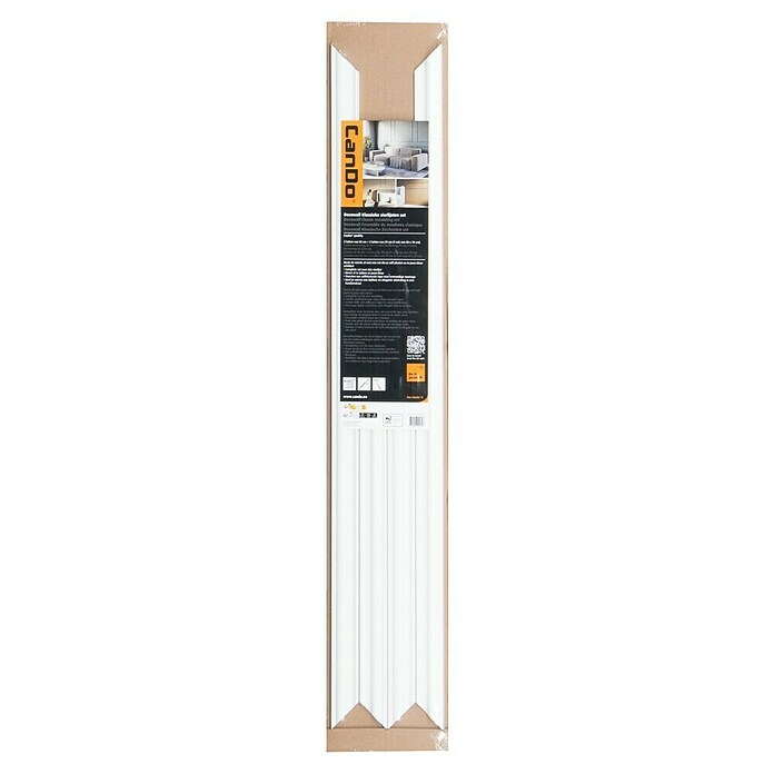 Wandstrip Set mdf 10x29 mm 50x70cm (null, Wit, MDF, Breedte: 2,9 cm) | BAUHAUS
