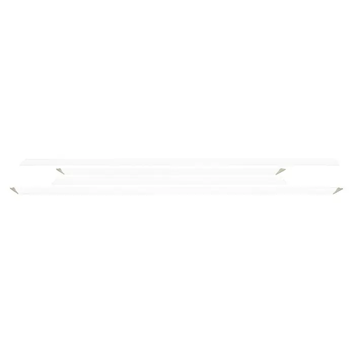 Wandleiste Set - Fläche 50x70cm, Weiß, MDF, Breite: 2,2 cm - Weißes modernes Tischgestell mit schlichten Linien für ein elegantes und minimalistisches Ambiente im Büro oder Zuhause.