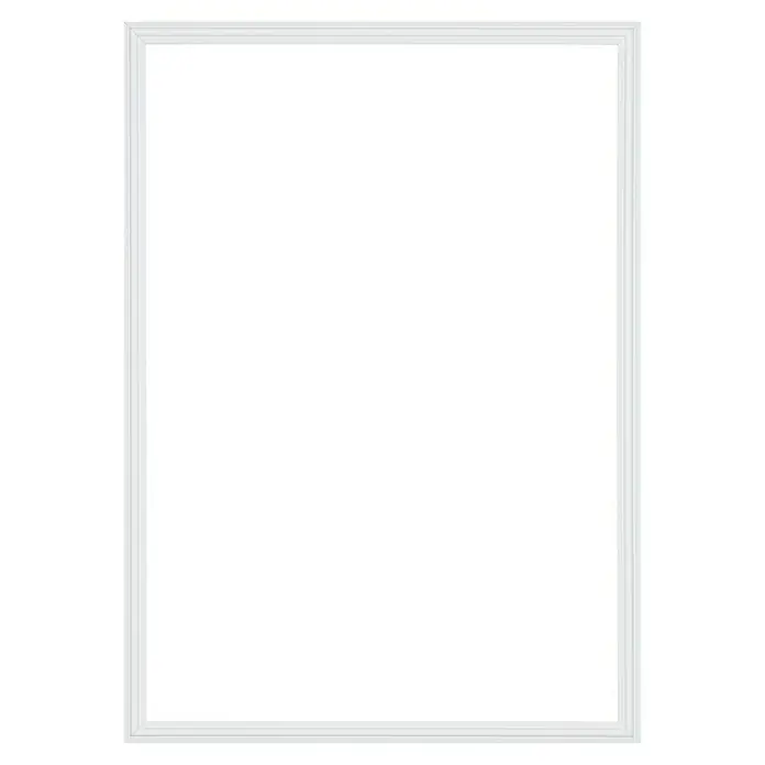 Wandleiste Set - Fläche 50x70cm, Weiß, MDF, Breite: 2,2 cm - Elegantes weißes Dekorprofil für stilvolle Akzente. Ideal zur Verschönerung von Wänden und Möbeln, schafft eine harmonische Atmosphäre.