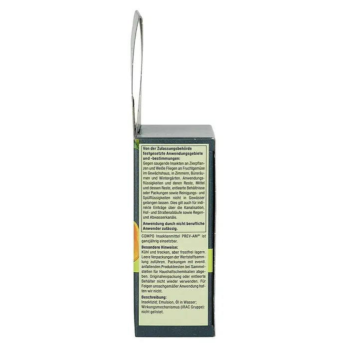Compo Insektenschutz PREV-AM® - 50 ml - Informationen zum COMPO Insektenmittel PREV-AM® mit Hinweisen zu Anwendung, Lagerung und Entsorgung.