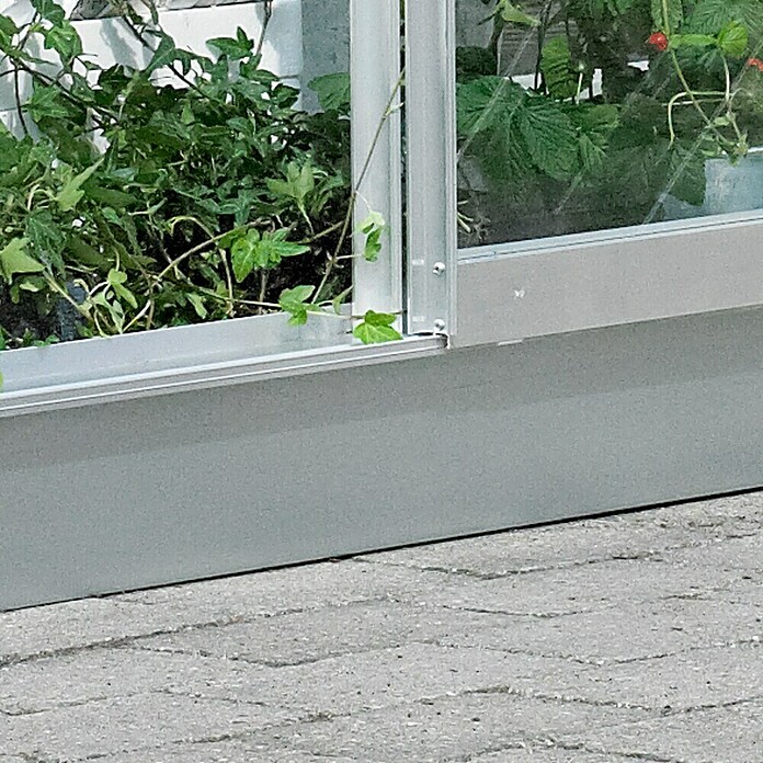 Juliana Fundament für Gewächshaus Altan (0,69 x 1,32 x 0,12 m, Silber)