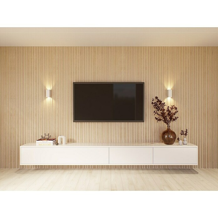 CanDo Akoestische panelen Decowall Acoustic Blend Naturel eiken (260 x 30 x 3,5 cm, Naturel eiken, Dikte: 17 mm, 2 st.) | BAUHAUS