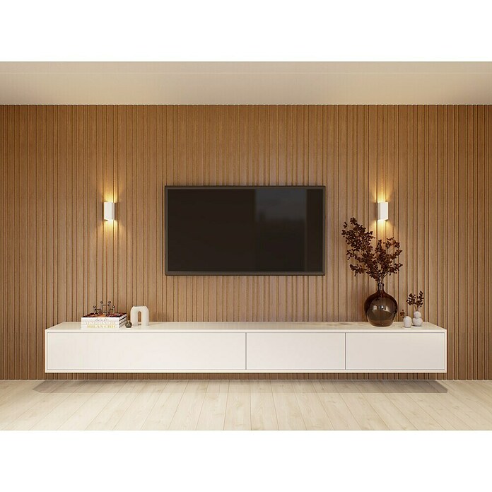 CanDo Akoestische panelen Decowall Acoustic Blend Rustiek eiken (260 x 30 x 3,5 cm, Rustiek eiken, Dikte: 17 mm, 2 st.) | BAUHAUS