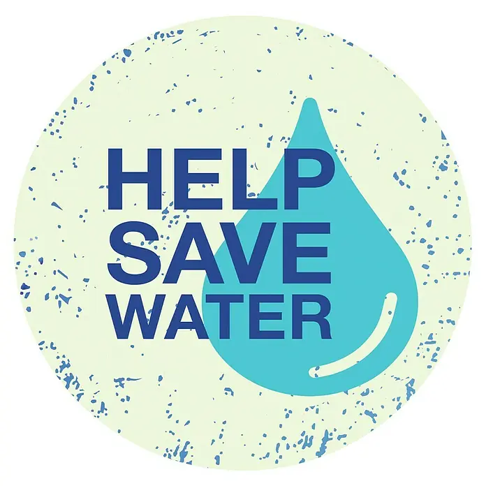 Compo Bio Universaldünger Aqua Depot - 1 ml - Hilfe, Wasser zu sparen, mit dem Wassertropfen-Logo. Es ist ein Aufruf zum Handeln, um Ressourcen zu schonen.