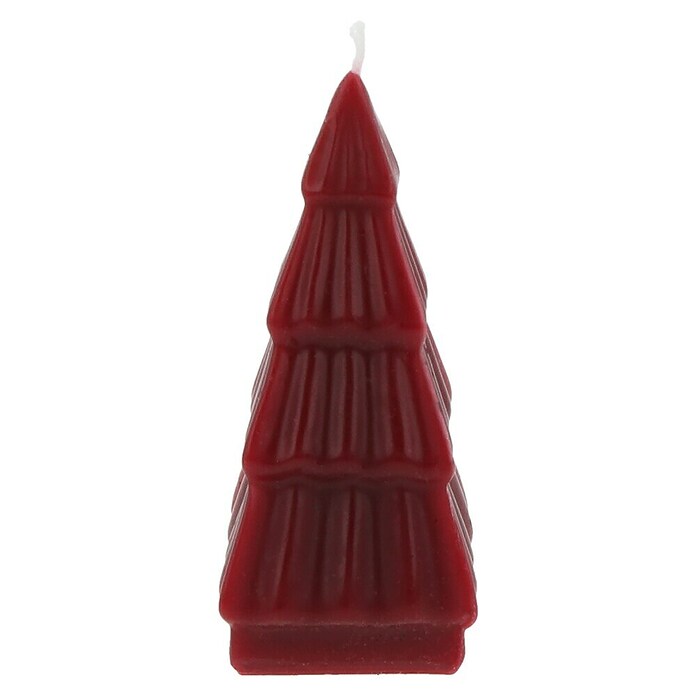 Hofer Kerze Baum (Ø x H: 5 x 11 cm, Bordeaux, 1 Stk.) | BAUHAUS