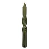 Hofer Dekokerze Twisted (Ø x H: 2,2 x 24 cm, Light Olive) | BAUHAUS