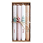 Stabkerze-Set Advent (2,2 x 17,5 cm, Mehrfarbig, 4 Stk.) | BAUHAUS