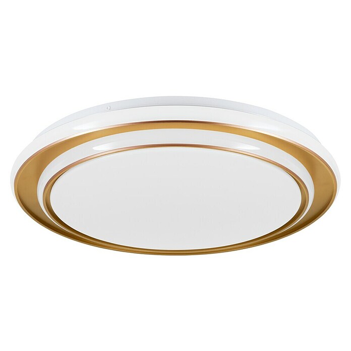 Eglo Plafón LED redondo Moschetta (38 W, Ø x Al: 49 x 7 cm, Dorado, Blanco cálido) | BAUHAUS