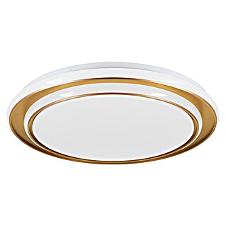 Eglo Plafón LED redondo Moschetta (38 W, Ø x Al: 49 x 7 cm, Dorado, Blanco cálido)