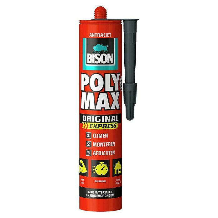 Bison Poly Max Univerzalno lepilo Express  (Odporno na UV žarke, 425 g) | 6353 - Montagekleber, -Bänder | HCDB - Baukleber | HCD - Kleber | HC - Kleber | H - Innendeko/Farben | BAUHAUS