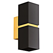 Eglo Aplique de pared LED Passa (6 W, L x An x Al: 8,5 x 8,5 x 17 cm, Negro, Blanco cálido) | BAUHAUS
