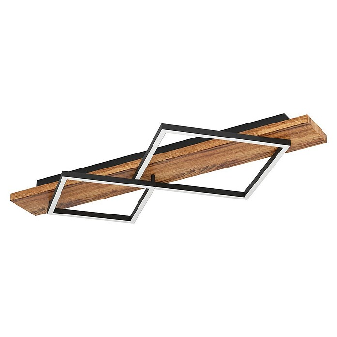 Eglo Plafón LED Boyal (28 W, An x L: 40,5 x 78 cm, Marrón, Blanco cálido) | BAUHAUS