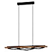 Eglo Boyal LED-Pendelleuchte Boyal (29 W, L x B x H: 110 cm x 40 mm x 110 cm, Braun/Schwarz, Warmweiß) | BAUHAUS