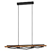 Eglo Boyal LED-Pendelleuchte Boyal (29 W, L x B x H: 110 cm x 40 mm x 110 cm, Braun/Schwarz, Warmweiß) | BAUHAUS