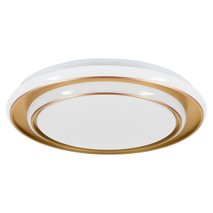 Eglo Plafón LED redondo Moschetta (24 W, Ø x Al: 40 x 7 cm, Dorado, Blanco cálido) | BAUHAUS