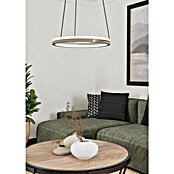 Eglo Lámpara colgante LED redonda Mezzomonte (20 W, Ø x Al: 48 x 110 cm, Beige, Blanco cálido) | BAUHAUS