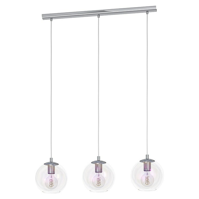 Eglo Lámpara colgante Ariscani 2 (60 W, L x An x Al: 76,5 x 16,5 x 110 cm, Cromo, E27) | BAUHAUS