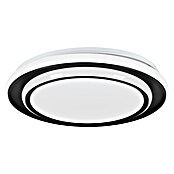Eglo Plafón LED redondo Moschetta (24 W, Ø x Al: 40 x 7 cm, Negro, Blanco cálido) | BAUHAUS