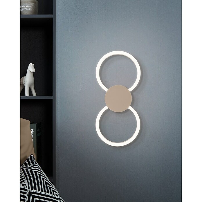 Eglo Plafón LED Venticello 1 (23 W, L x An x Al: 66 cm x 30 mm x 5 cm, Beige, Blanco cálido) | BAUHAUS
