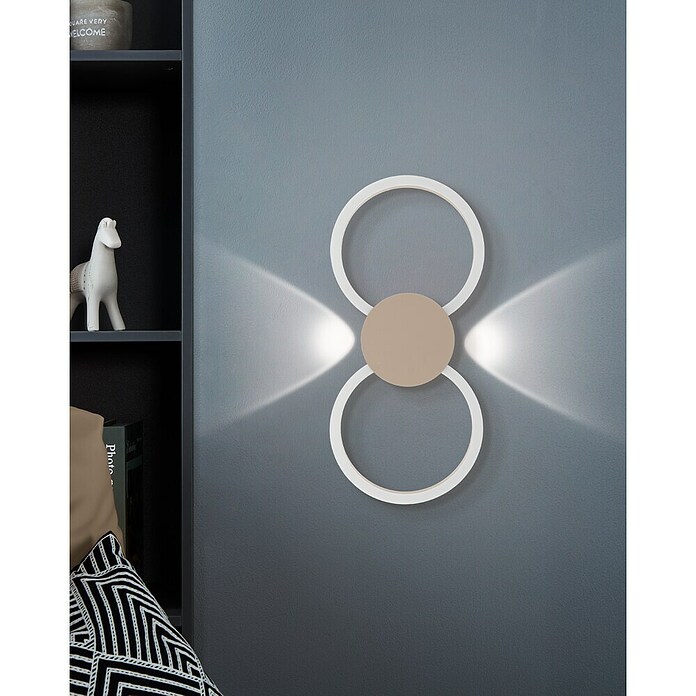 Eglo Plafón LED Venticello 1 (23 W, L x An x Al: 66 cm x 30 mm x 5 cm, Beige, Blanco cálido) | BAUHAUS