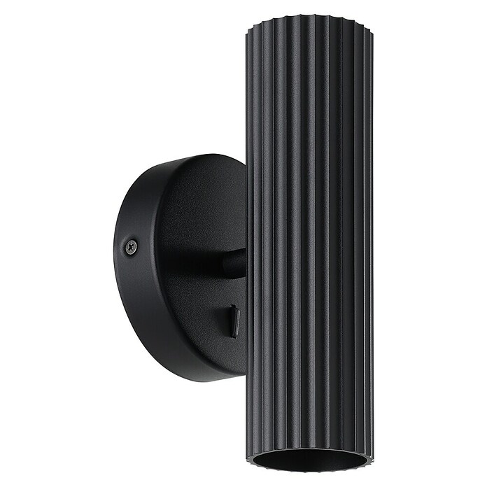 Eglo Aplique de pared Portillo (5 W, L x An x Al: 10,5 x 10,5 x 20 cm, Negro, GU10) | BAUHAUS