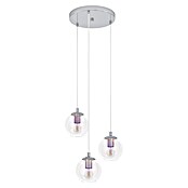 Eglo Lámpara colgante redonda (60 W, Ø x Al: 42,5 x 110 cm, Cromo, E27) | BAUHAUS